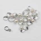 真珠 パール ブローチ あこや真珠 パールブローチ デザイン シルバー 7mm-7.5mm 10pcs ホワイトピンクカラー 冠婚葬祭 卒業式 入学式