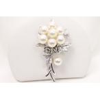 真珠 パール ブローチ