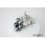 真珠パールブローチ黒蝶真珠パールブローチ9mm-10mm5pcs黒真珠ブラックパールブラックカラーデザインマルチカラー