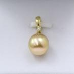 Yahoo! Yahoo!ショッピング(ヤフー ショッピング)真珠 パール ペンダント 南洋白蝶真珠 パール ペンダント 11mm-12mm ナチュラルゴールドカラー ダイヤデザイン K18 カジュアルクリッカー