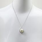 真珠 パール ネックレス 南洋白蝶真珠 ペンダント ネックレス 14mm-15mm ホワイトピンクパール ホワイトピンクカラー シルバー デザイン カジュアル