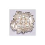 真珠パールブローチ あこや真珠7mm〜7.5mm9pcsシルバーブローチ