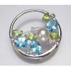 真珠パールブローチ