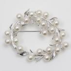 真珠 パール ブローチ あこや真珠 パールブローチ デザイン 6.5mm-7mm 23pcs ホワイトピンクカラー 冠婚葬祭 卒業式 入学式 9650ys