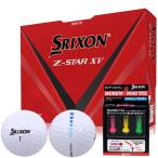 新作 ダンロップ スリクソン SRIXON Z-STAR XV ゴルフボール 1ダース 12球入り 7スターマークボール ＆ SRIXONマグティー 2023年モデル 有賀園 ゴルフ
