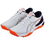 2024年モデル ASICS アシックス メンズ GEL-KAYANO ACE2 ゲル カヤノ エース 2 スパイクレス ゴルフシューズ 1111A243 102 ホワイト/ショッキングオレンジ