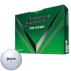 2024年モデル ダンロップ SRIXON スリクソン TRI STAR トライスター ゴルフボール 1ダース 12球入り ホワイト 有賀園 ゴルフ