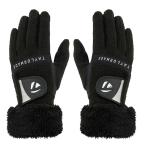 新作 2025年モデル テーラーメイド レディース BOA FLEECE 2.0 ボア フリース 両手用 ゴルフグローブ TL609 M20636 ブラック 有賀園 ゴルフ