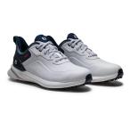 新作 2026年モデル フットジョイ メンズ PRO/SL LACED プロSL レース スパイクレス ゴルフシューズ 56949 ホワイト/ブルー ゴルフ