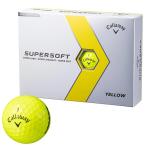 2023年モデル  キャロウェイ SUPERSOFT スーパーソフト ゴルフボール 1ダース 12球入り イエローグロシー 有賀園 ゴルフ