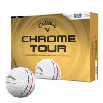  новый продукт 2026 год модели Callaway CHROME TOUR Хромированный Tour мяч для гольфа 1 дюжина (12 лампочка ввод ) Triple грузовик белый Golf 