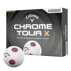  новый продукт 2026 год модели Callaway CHROME TOUR X TRUTRACK Хромированный Tour X мяч для гольфа 1 дюжина (12 лампочка ввод ) голубой / красный tu Roo грузовик белый Golf 