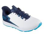 新作 2025年モデル SKECHERS スケッチャーズ メンズ GO GOLF ELITE 6 SLIP-INS エリート シックス スパイクレス ゴルフシューズ 214130 WNV ホワイト/ネイビー
