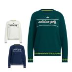  распродажа! Adidas женский полный мода длинный рукав вырез лодочкой свитер JWK02 Golf одежда 2025 год осень-зима модель Golf 