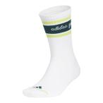 セール♪ アディダス メンズ グラフィック クルーソックス JWK32 JM0233 ホワイト/オーロラアイビー ゴルフウェア 58％OFF 特価 2025年モデル ゴルフ