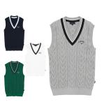 ショッピング新作 新作 キャロウェイ メンズ ミニケーブル編み Vネック ニットベスト C26119100 ゴルフウェア 2026年春夏モデル ゴルフ