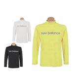 ショッピングモノグラム 新作 ニューバランス メンズ モノグラムジャカード 長袖 モックネック シャツ 012-5267003 ゴルフウェア 2025年秋冬モデル 有賀園 ゴルフ