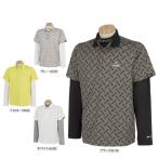  распродажа! булавка Golf мужской общий рисунок короткий рукав ребра воротник рубашка-поло & длинный рукав с высоким воротником внутренний рубашка 621-4160209 одежда для гольфа 2024 год весна лето модель 55%OFF