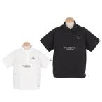 セール♪ ピンゴルフ メンズ 撥水 布帛 半袖 ハーフジップシャツ 621-4111301 2024年モデル ゴルフウェア 春夏モデル 50%OFF 特価 有賀園 ゴルフ