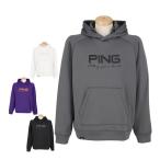 ショッピング安 セール♪ ピンゴルフ メンズ ロゴプリント 長袖 フーディー 621-5262800 ゴルフウェア 2025年秋冬モデル 有賀園 ゴルフ