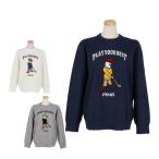 セール♪ ピンゴルフ レディース Mr.PING ジャカード 長袖 クルーネック ニット プルオーバー 622-5270901 ゴルフウェア 2025年秋冬モデル 有賀園 ゴルフ