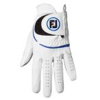 2023年モデル フットジョイ メンズ WeatherSof ウェザーソフ ゴルフグローブ FGWF WB ホワイト/ブルー