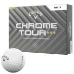 送料無料 2025年モデル キャロウェイ CHROME TOUR ◆◆◆ クロム ツアー トリプルダイヤモンド ゴルフボール　1ダース（12球入り） ホワイト
