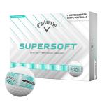 2026 キャロウェイ SUPERSOFT DISTRESSED STRIPE スーパーソフト ディストレスト ストライプ ゴルフボール　1ダース（12球入り） ティール