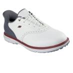 送料無料 2025年 SKECHERS スケッチャーズ メンズ GO GOLF PRESTIGE SL SLIP-INS プレステージ SL スパイクレス ゴルフシューズ 214126 NTGY ナチュラル/グレー