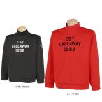 ショッピングキャロウェイ 送料無料 キャロウェイ メンズ スターストレッチ ボンディング 長袖 モックネック プルオーバー C24217107 ゴルフウェア 2024年秋冬モデル