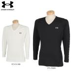  Under Armor мужской нагрев механизм Logo принт длинный рукав V шея внутренний рубашка 1371673 Golf одежда 2022 год весна лето модель 