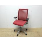 OAチェア肘有　Steelcase　think　chair　幅：670　奥行：680　高さ：1055　カラー：レッド