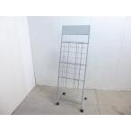  серебряный / каталог подставка / с роликами /[ б/у ] ширина :490 глубина :410 высота :1450 цвет : серебряный 