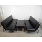 応接３店セット /ブラック / 　幅：2600　奥行：1800　高さ：800　カラー：ブラック