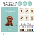 名入れ iPad ケース iPad 第10世代 第9世代 第8世代 第7世代 10.2 10.9 iPad Air5 Air4 iPad mini 6 iPad Pro 11 12.9 インチ カバー 犬 ダックスフンド