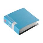 (まとめ) バッファローCD＆DVDファイルケース ブックタイプ 24枚収納 ブルー BSCD01F24BL 1個 (×30)