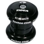 TIOGA ヘッドセットヘッド（ネジなし）テクノ グライド 1-1/8インチブラック 送料無料 沖縄・離島は追加送料かかります