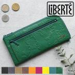 ショッピング長財布 薄型 長財布 L字ファスナー LiBERTE リベルテ フラワー 牛革型押し 0352228 動画あり