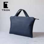 ショッピングメッセージカード無料 TRION トライオン バッグ SS114(V) サフィアーノレザー ブリーフケース33cm ドキュメントケース B5 本革 グラブレザー