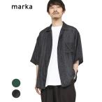 marka / マーカ ： SILK OPEN COLLAR SHIRT - habutae silk - / 全2色 ： M23A-18SH02B