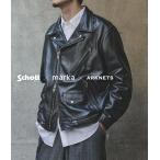 marka / マーカ ： 別注 Schott x marka for ARKnets DOUBLE RIDERS JACKET ： M25F30BL01C[COR][WIS]