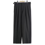 marka / マーカ ： TWO TUCK MILITARY TROUSERS -RECYCLED POLYESTER NON-MULESED WOOL GABARDINE- / 全3色 ： M26A06PT01C
