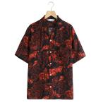 NIPOALOHA / �j�|�A���n �F SILK CUPRO SHORT SLEEVE ALOHA SHIRT�qONE HUDRED TIGERS / BLACK / RED TIGER�r �F N26-SCSH05