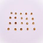 天然石ルース（裸石）・シトリン / ラウンド カット【1.5mm】（１粒）　ランダム発送