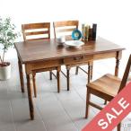 テーブル 木製 高さ70cm ダイニングテーブル アンティーク カントリー 北欧家具 無垢 食卓テーブル new arc 120T