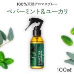 ショッピングスプレー ペパーミント&ユーカリ 天然アロマ 消臭スプレー (100ml) アロマスプレー 消臭 除菌 ルームフレグランス 芳香剤 車 部屋 マスク 精油 アロミックスタイル