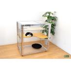 ALL stainless steel cat cage W90xD60xH90 cm cat custom-made 9M slim clear s Roo SPARKLE extailek stay rucat inn