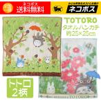 タオルハンカチ トトロ 人気 おしゃれ ジブリ となりのトトロ ミニタオル 2枚 (トトロとジジのセット変更可)送料無料 特価