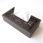 ウッドスリムティッシュケース Arayaティッシュケース ティッシュボックス 木製 花 フラワー 木彫り ペーパーホルダー おしゃれ