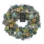 クリスマスリース グリーントゥインクルL リース クリスマス 冬リース ナチュラルリース 玄関 ドライフラワー 造花 壁飾り おしゃれ